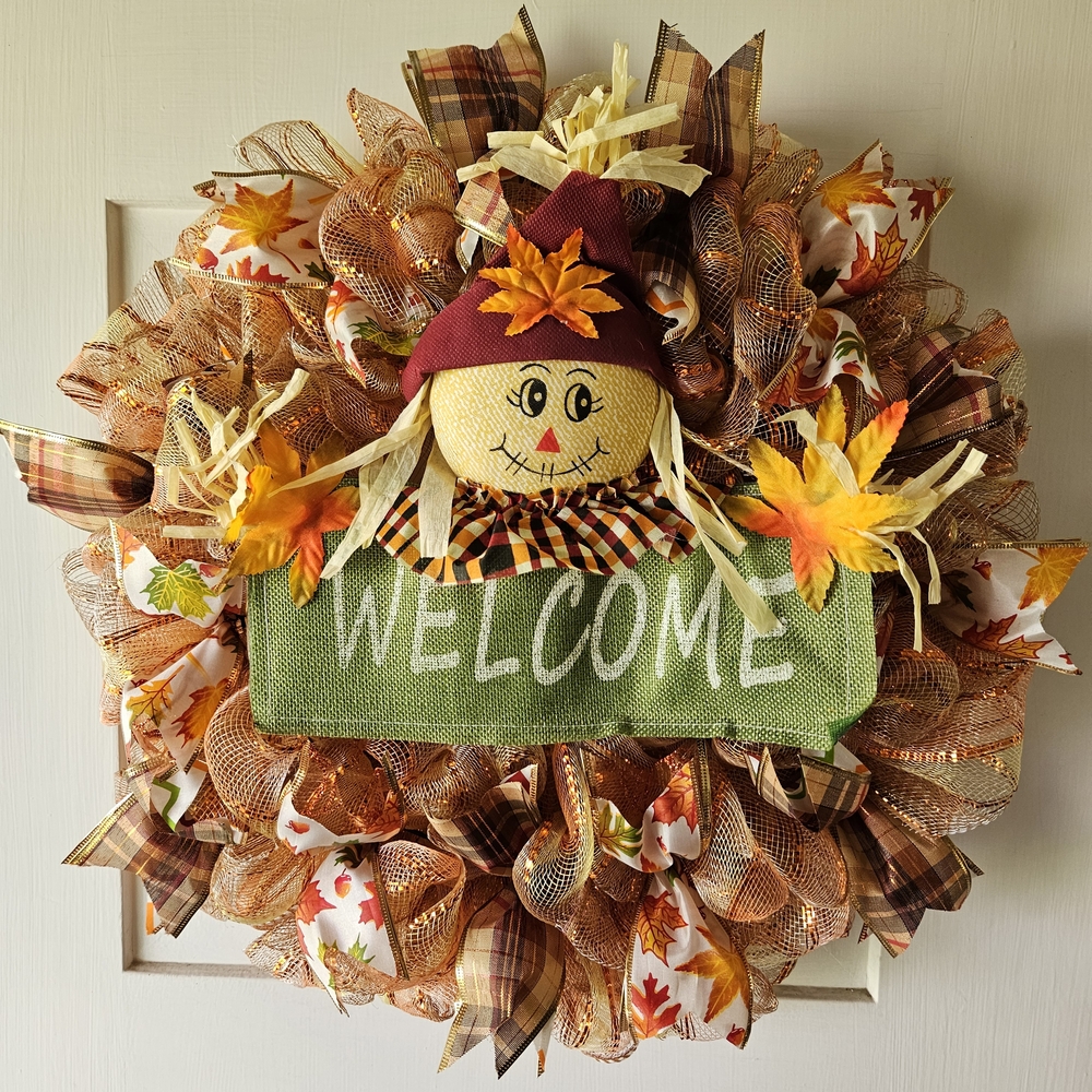 Fall Deco Mesh Wreath